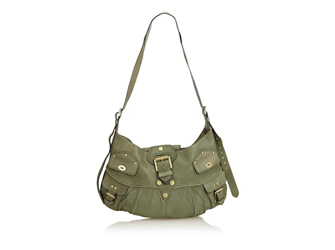 Mulberry Leather Shoulder Bag Green Dark green  ref.92231