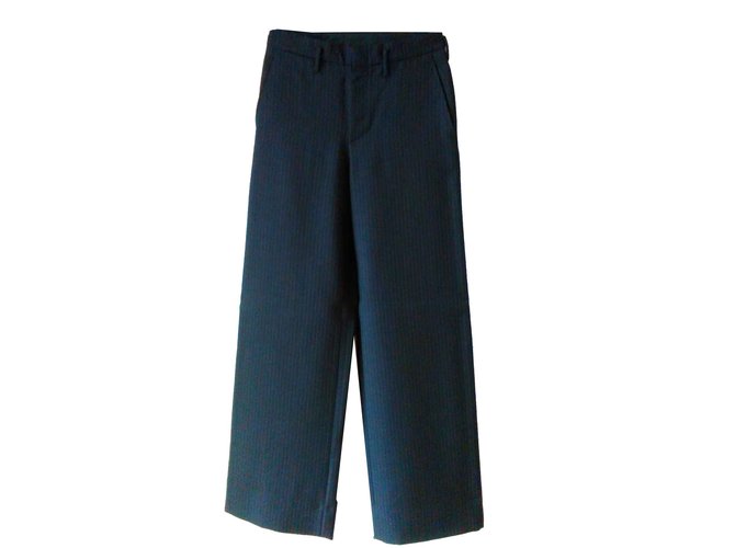 Gucci Pants in virgin wool and Mohair. Blue  ref.92240