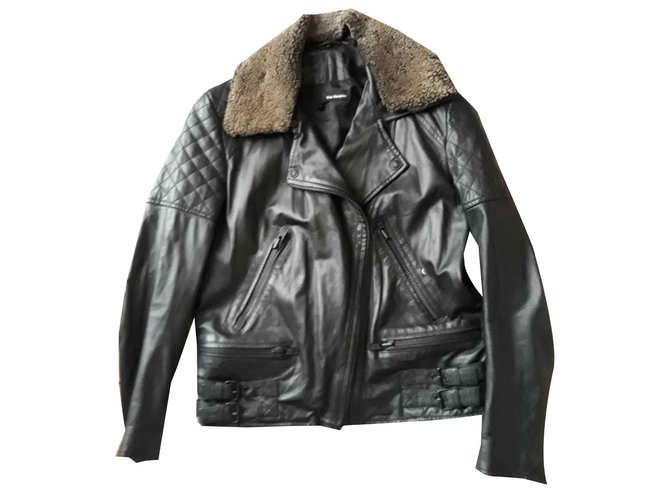 The Kooples Leather Jacket Black  ref.92260