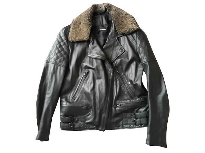 The Kooples A jaqueta de couro de Kooples Preto