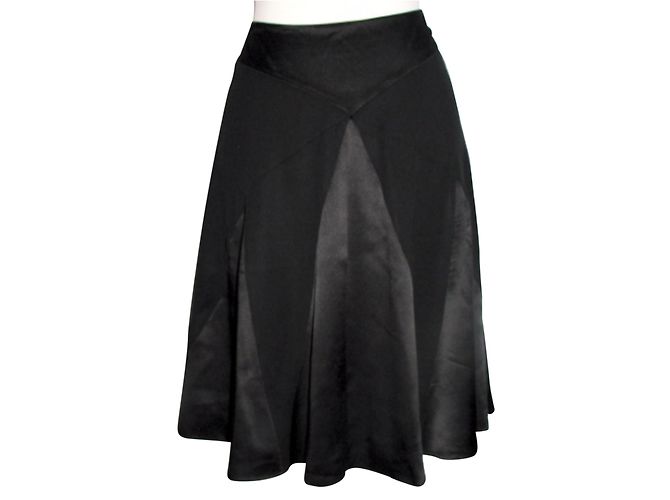 Gonna skater in seta nera Temperley London Nero