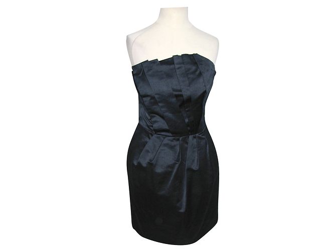 French Connection Cocktailkleid aus Satin Blau