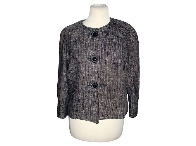 Giacca in tweed Hobbs blu e beige