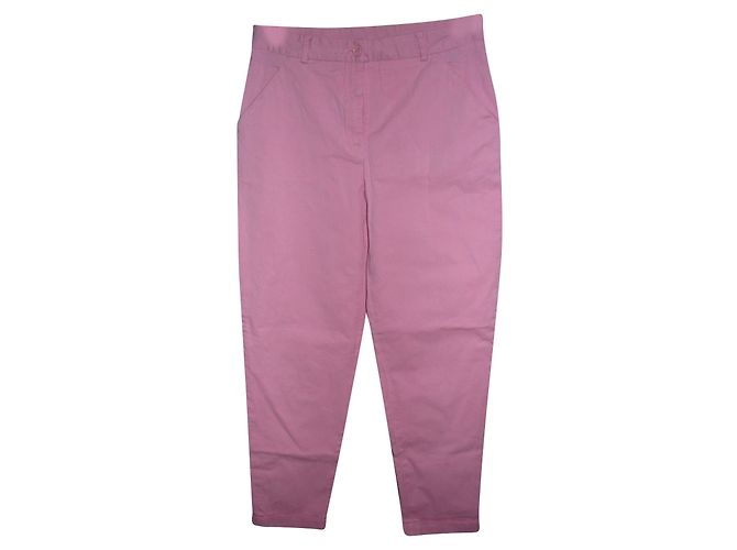 Pantalones de algodón rosa Dolce & Gabbana