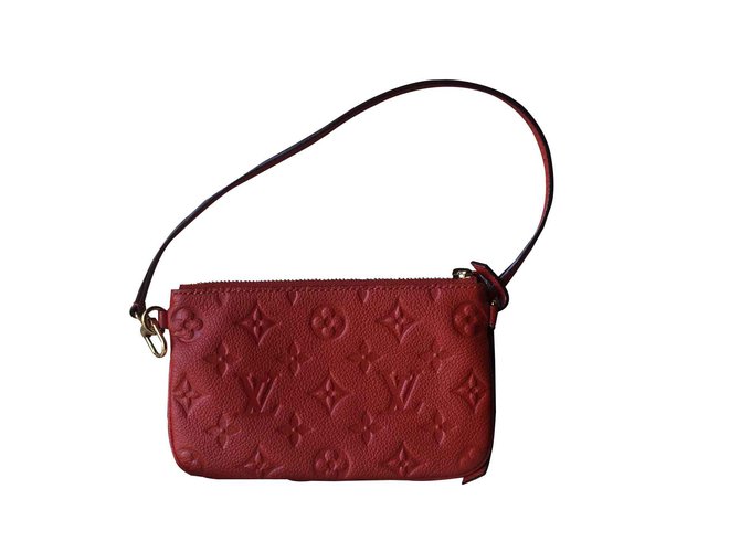 Louis Vuitton Day clutch Red Leather  ref.92497