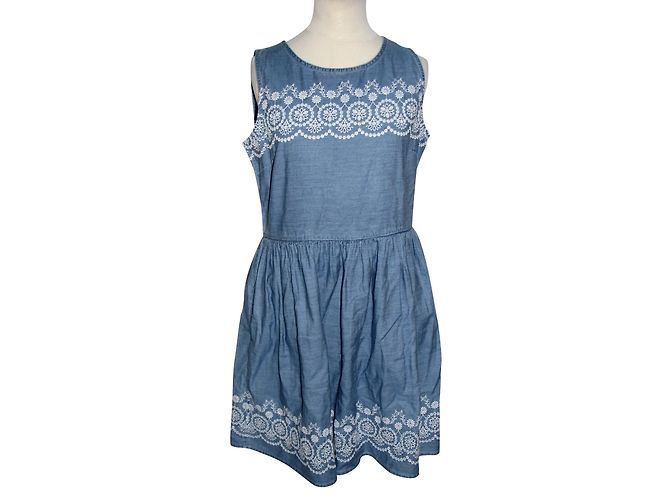 Jack Wills Abito denim ricamato Blu