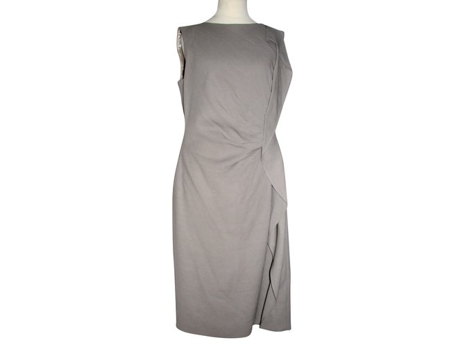 Escada dress Grey Wool Viscose  ref.92535