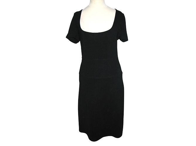 Vestido preto stretch de viscose Max & Co