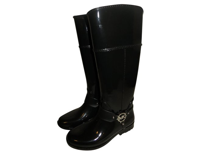 Michael Kors rain boots Black Rubber  - Joli Closet