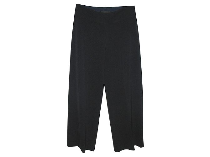 Pantalones anchos Donna Karan azul oscuro