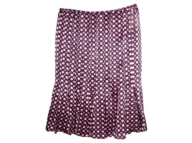 Falda Escada de seda estampada Multicolor 