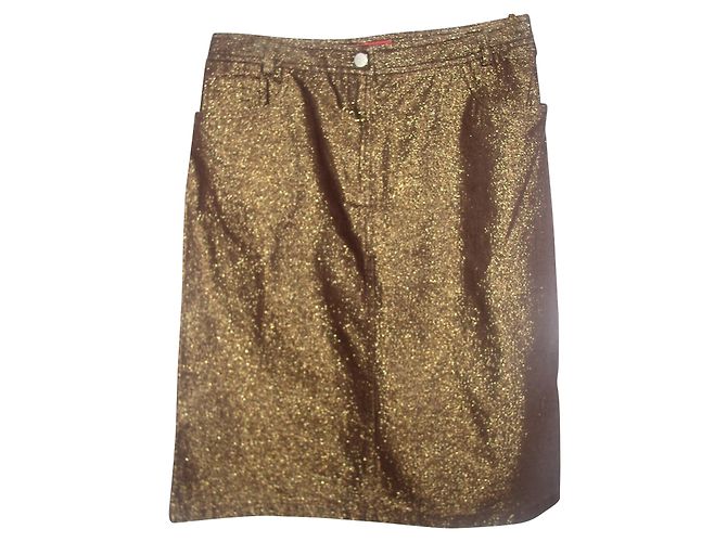 Falda dorada French Connection FCUK Dorado
