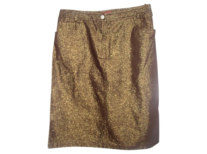 French Connection Fcuk golden skirt  ref.92614