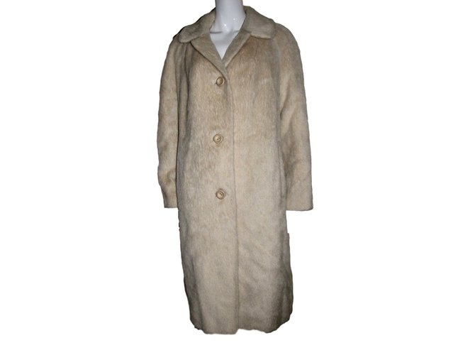Autre Marque Mohair coat Eggshell  ref.92627