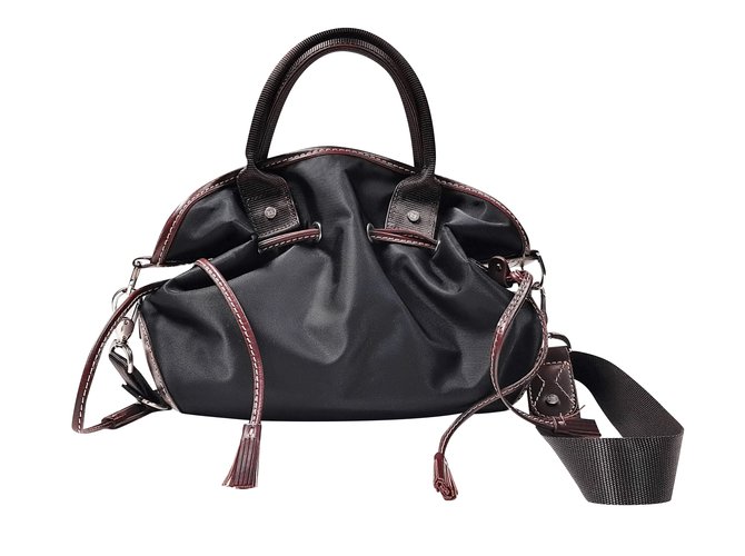 Lancel Handbags Black Cloth  ref.92765