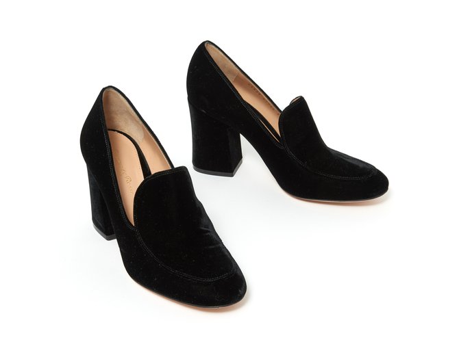 Gianvito Rossi BLACK VELVET Nero Velluto  ref.92814