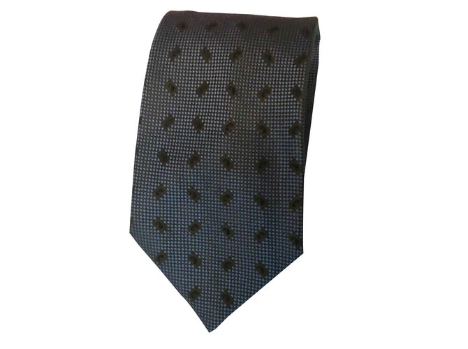 Lanvin cravatta Cachi Blu chiaro Seta  ref.92995