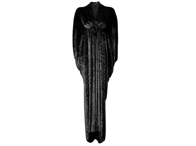 Lanvin Dresses Black Velvet  ref.93021