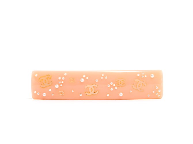 Chanel PINK PEARL HAIR CLIP Plastic  ref.93023