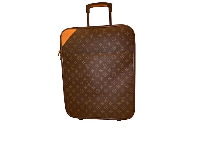 Louis Vuitton Reisetasche aus dunkelbraunem Leder