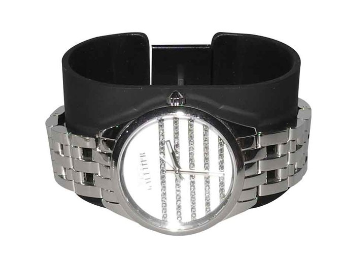 Jean Paul Gaultier Fine watches Silvery Steel  ref.93208