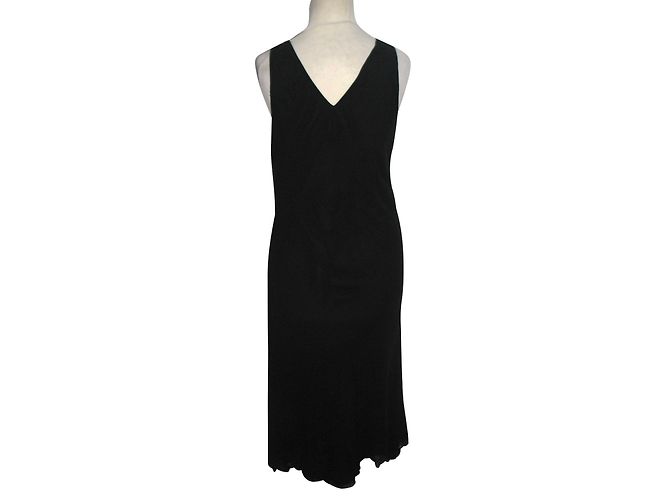 Hobbs Seidenkleid Schwarz mit grauen Punkten
