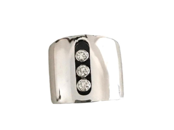 Messika Move Joaillerie Large White Gold Ring  ref.93320