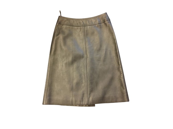 Chanel Skirts Bronze Lambskin  ref.93340