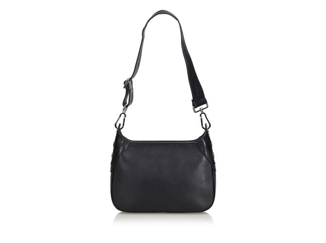 Burberry Leather Shoulder Bag Black  ref.93490