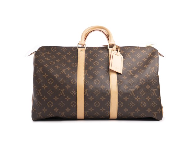 Louis Vuitton keepall 45 Brown Leather  ref.93578