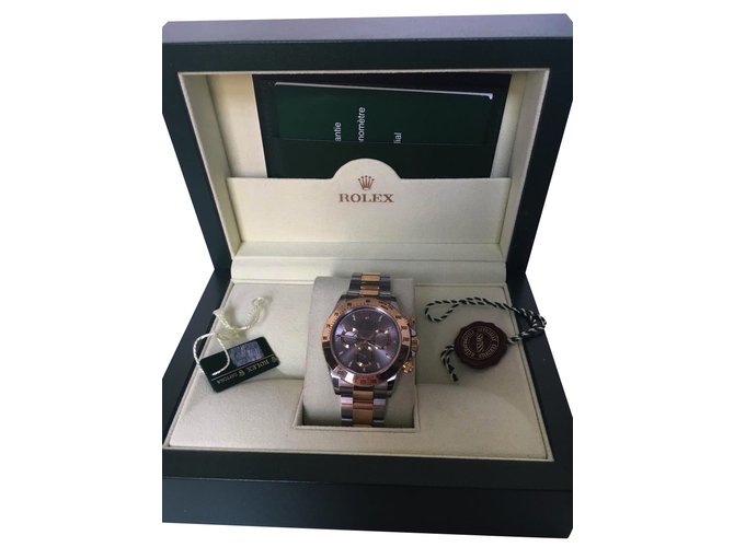 Rolex Daytona Gold e Aço pulseira de homens de excelente relógio em muito bom estado! Prata Dourado Cinza Ouro amarelo  ref.93764
