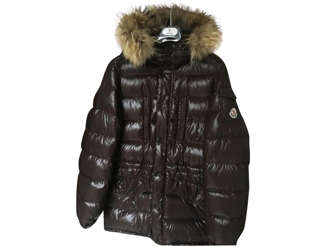 Moncler river Brown Synthetic  ref.93765