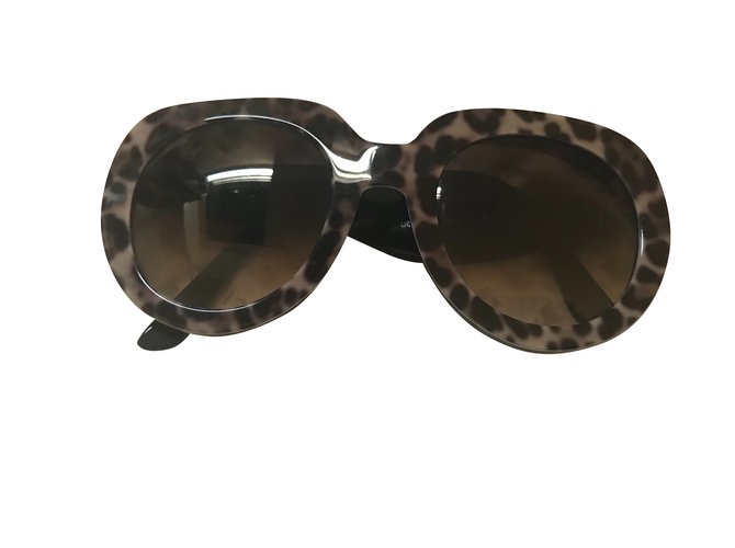 Dolce & Gabbana Des lunettes de soleil Imprimé léopard  ref.93767