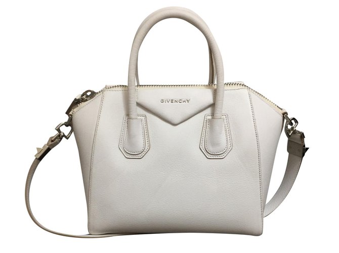 Givenchy antigona petite taille blanc Cuir  ref.93783
