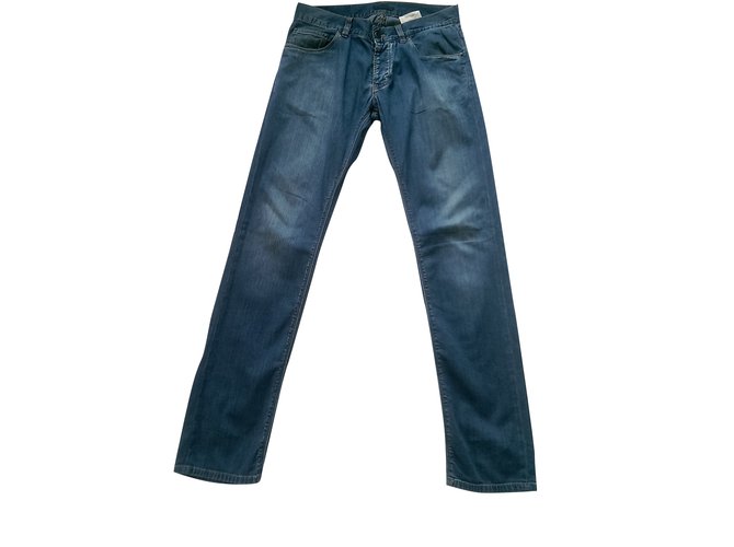 Prada Tapered fit Blue Cotton  ref.93788