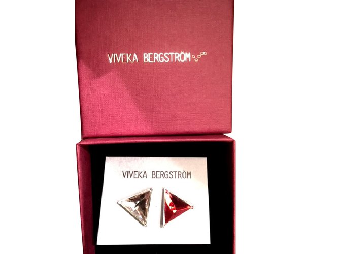 Autre Marque Viveka Bergström earrings - New Red Glass  ref.93833