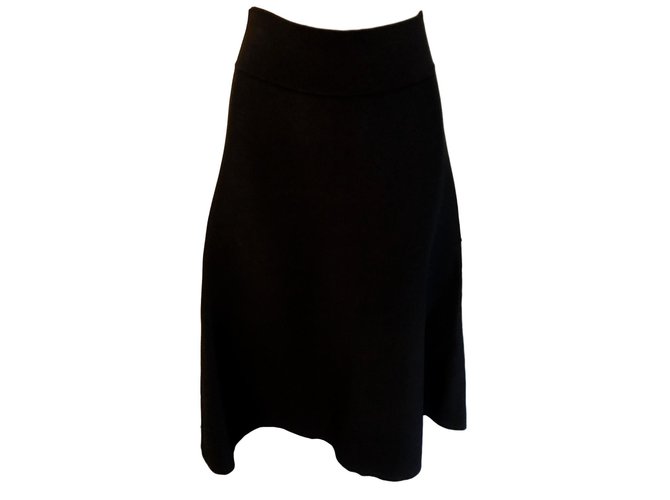 Chloé Skirts Black Polyester Viscose  ref.93844