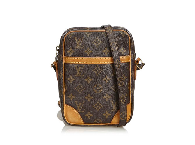 Louis Vuitton Monogram Danube Brown Leather Cloth  ref.94723