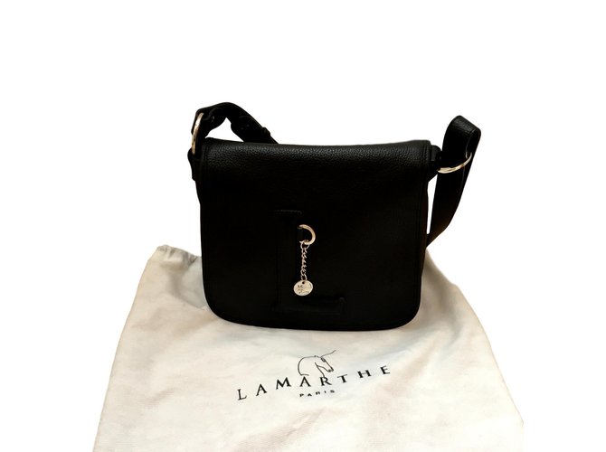 Autre Marque Lamarthe Handbags Black Leather  ref.95071