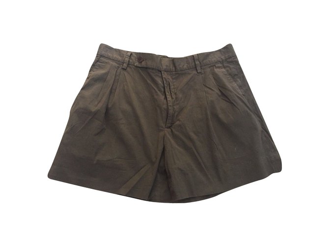 Miu Miu shorts Marrom Algodão  ref.95078