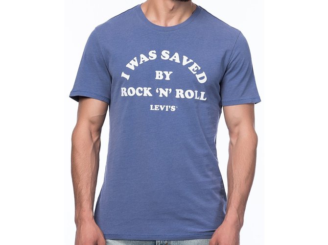 Camiseta Levi's Nueva con Azul Algodón ref.95081 Closet