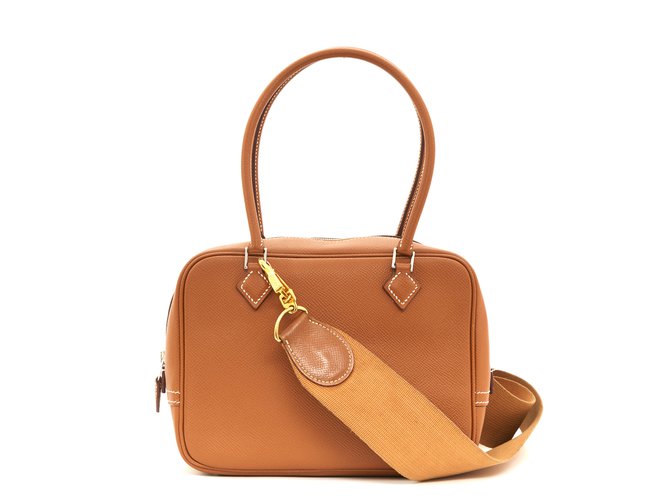 Hermès PLUME MINI GOLD Handbags Leather 