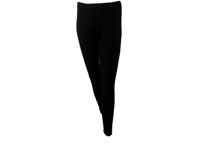 Autre Marque Pantalons, leggings Coton Noir  ref.98214