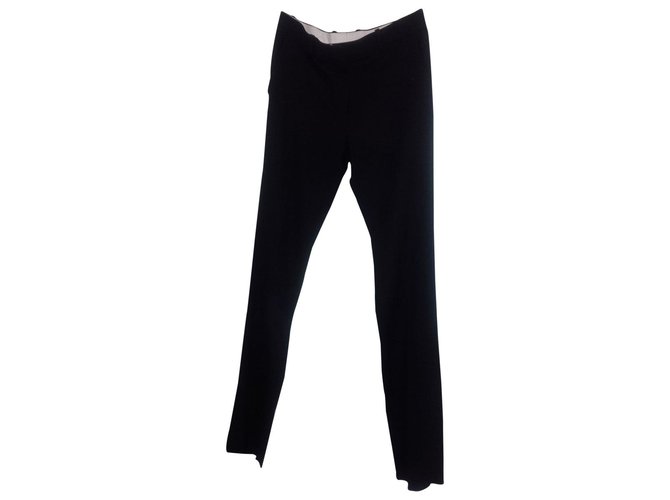 Céline Pants, leggings Black Wool  ref.98220