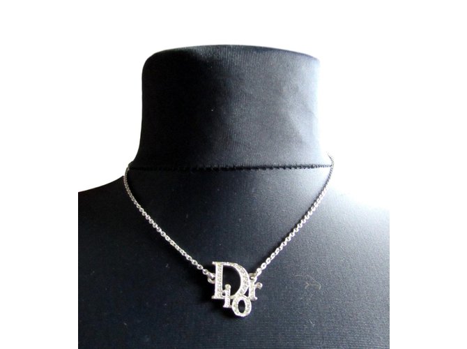 Dior OBLIQUE Necklaces Metal Silvery 