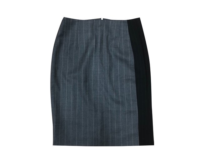 John Richmond Wool skirt Grey  ref.98239