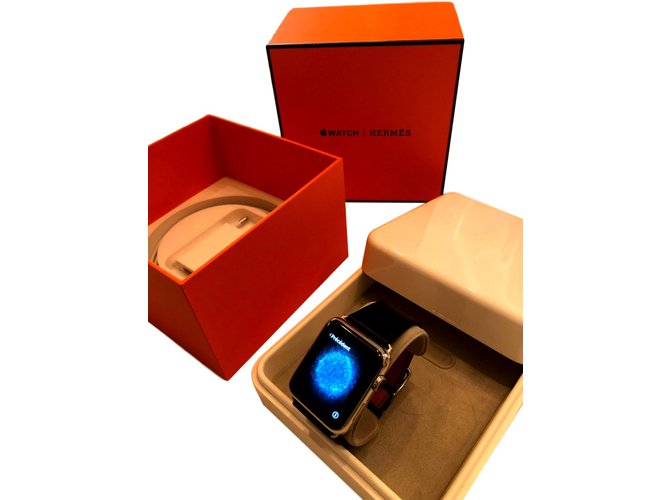 Hermès Relógio da Apple HERMES Metálico Aço  ref.98316