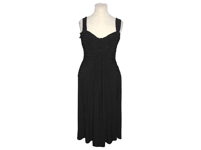 Autre Marque Vestido de coctel drapeado Negro