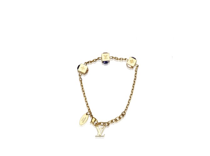 Louis Vuitton Gamble Crystal Bracelet Golden Purple Metal  ref.98422