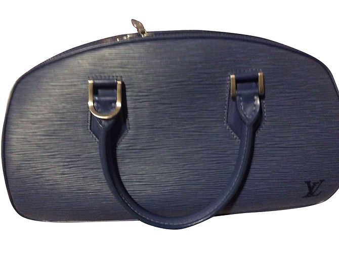 Louis Vuitton Epi Jasmine Handtasche blau Leder